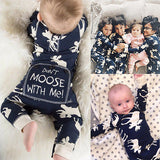 "Don't Moose With Me" Long Sleeve One-piece