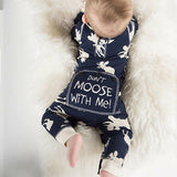 "Don't Moose With Me" Long Sleeve One-piece