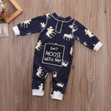 "Don't Moose With Me" Long Sleeve One-piece