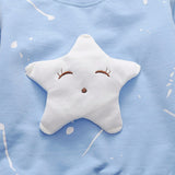 Long Sleeve Star Pattern Sport T-shirt