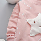 Long Sleeve Star Pattern Sport T-shirt