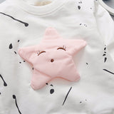 Long Sleeve Star Pattern Sport T-shirt