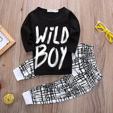 "Wild Boy" Printed Kids Clothes Set