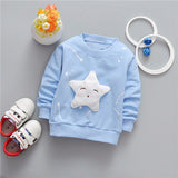 Long Sleeve Star Pattern Sport T-shirt