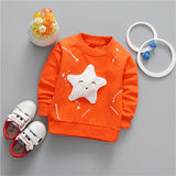 Long Sleeve Star Pattern Sport T-shirt