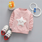 Long Sleeve Star Pattern Sport T-shirt
