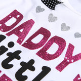 Letter Print Cute Baby Girls Romper