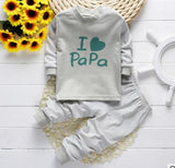 Letter Print Long Sleeved cotton Clothing Set