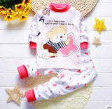 Letter Print Long Sleeved cotton Clothing Set