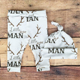 "Little Brother" Print Newborn Baby Clothing Set