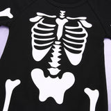 Long Sleeve Skeleton Glow Romper
