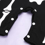 Long Sleeve Skeleton Glow Romper