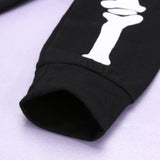 Long Sleeve Skeleton Glow Romper