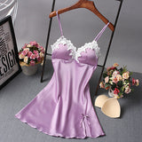 Silk V-neck Sexy Nightdress