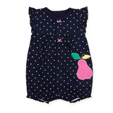 Summer Style Cartoon Print Baby Girl Romper