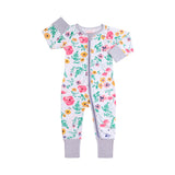 Long Sleeves Floral Baby Romper