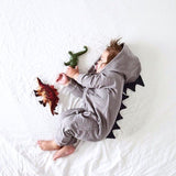 Dinosaur Design Hooded Baby Romper