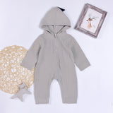 Dinosaur Design Hooded Baby Romper