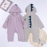 Dinosaur Design Hooded Baby Romper