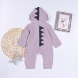Dinosaur Design Hooded Baby Romper