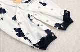 Cute Cow Printed Newborn Romper