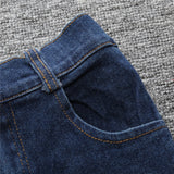 Summer Style Short Sleeve Denim Pants Clothing Sets