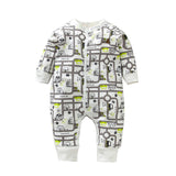 Long Sleeve Cotton Cartoon Baby Ropmer