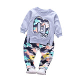 "M" Shape Baby Boy Autumn Clothing Set