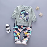 "M" Shape Baby Boy Autumn Clothing Set