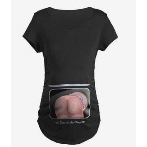 3D Print Pregnant Maternity Casual T-shirts