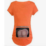 3D Print Pregnant Maternity Casual T-shirts