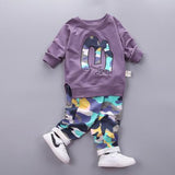 "M" Shape Baby Boy Autumn Clothing Set