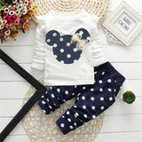 Cute Bow Style New Spring Baby Girls Clothing Set