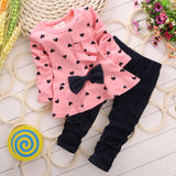 Spring & Autumn Cute Baby Girls Clothes Set
