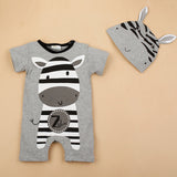 lovely Cartoon Printed Newborn Baby Romper