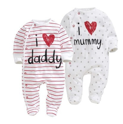 I Love mummy & Daddy Baby Romper