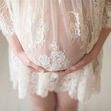 Elegant Vestidos Lace Pregnancy Clothes