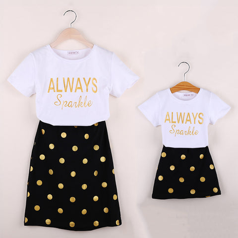 Lovely Mother Daughter Matching Clothing Set