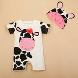 lovely Cartoon Printed Newborn Baby Romper