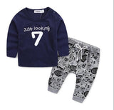 Letter Printed Casual Newborn Clothing Set