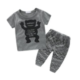 Letter Printed Casual Newborn Clothing Set