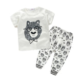 Letter Printed Casual Newborn Clothing Set