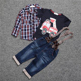 Summer Style Short Sleeve Denim Pants Clothing Sets