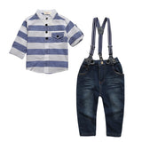Summer Style Short Sleeve Denim Pants Clothing Sets