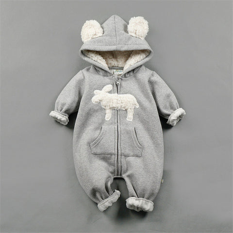 Autumn Winter Kids Warm Soft Romper