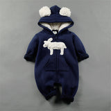 Autumn Winter Kids Warm Soft Romper