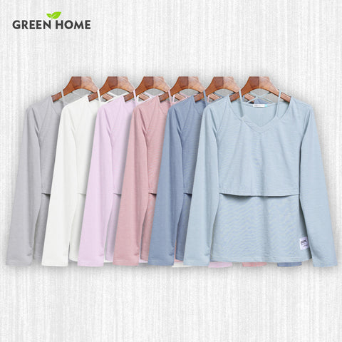 Long Sleeves Nursing Breastfeeding Tops