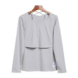 Long Sleeves Nursing Breastfeeding Tops