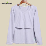 Long Sleeves Nursing Breastfeeding Tops