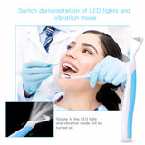 Teeth Whitening Sonic Vibration LED Light Dental Pick Stain Eraser Tool